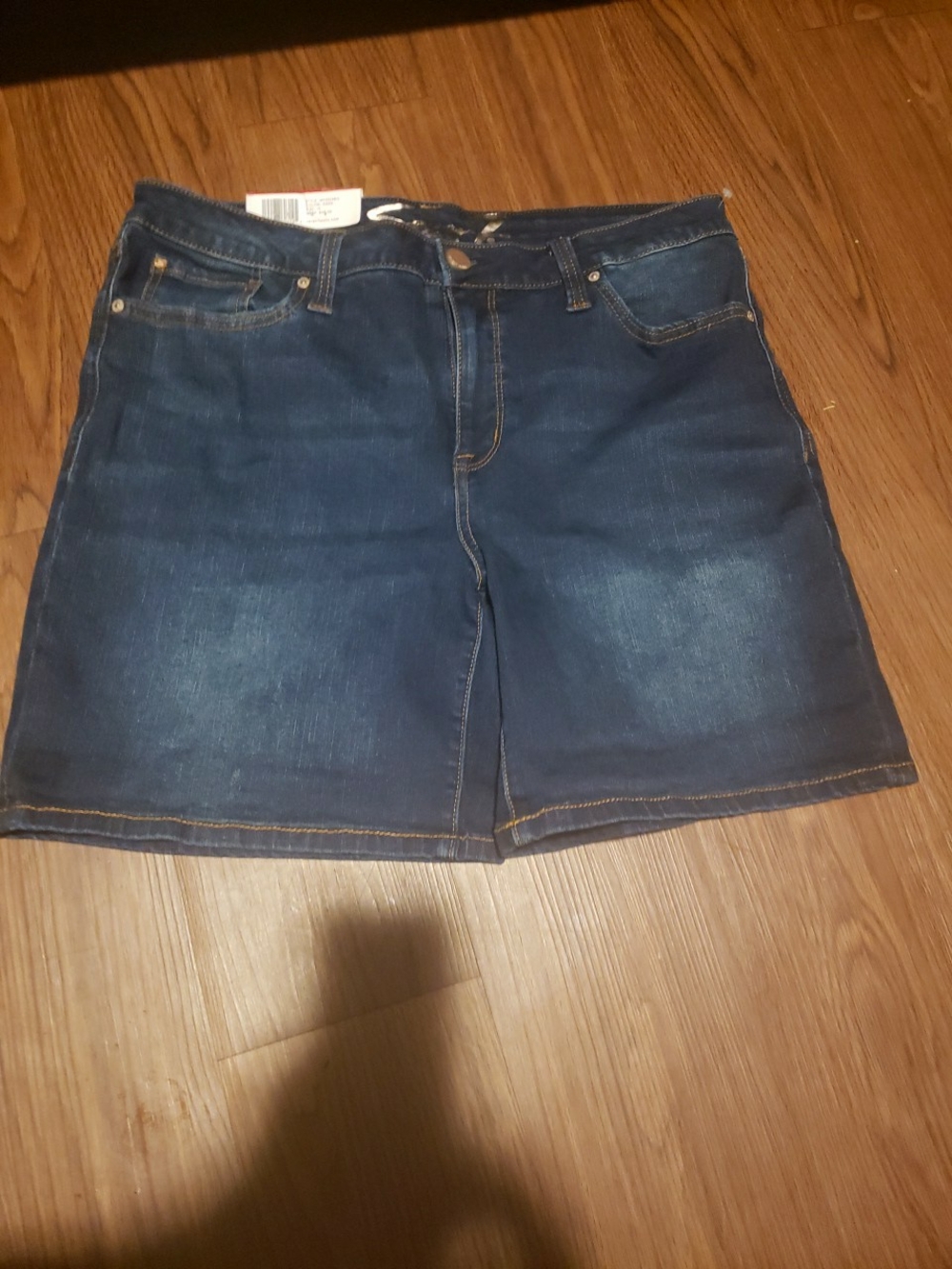 Seven7 Dark Blue Denim Jean Shorts